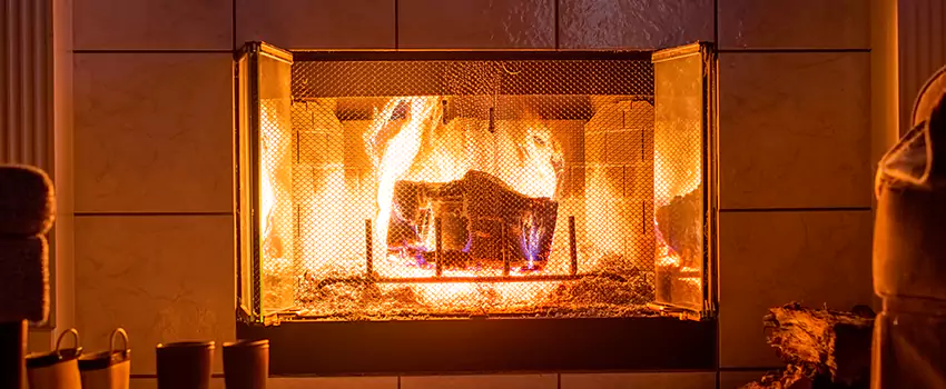 Mendota Hearth Landscape Fireplace Installation in Annapolis, Maryland